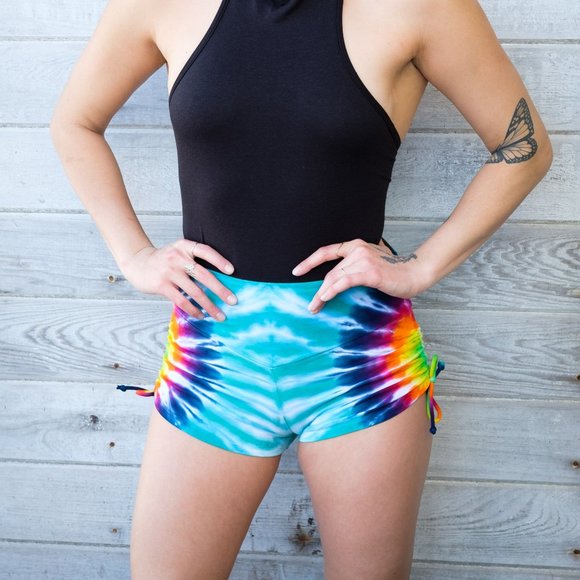 Warrior Within Designs Pants - Tie Dye Shorts - Bamboo Tie Dye - Warrior Within
